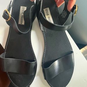 Black Steve Madden Sandals, Sz 9